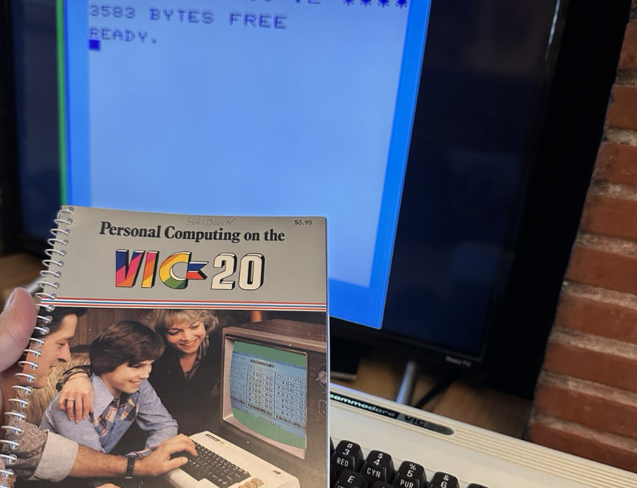 Picture of an old vic20 manual